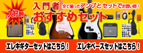 これなら安心！初心者ギター＆ベースセット！