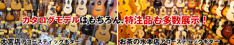 ヤイリギター　カタログモデル以外に特注品も数多く展示！在庫！